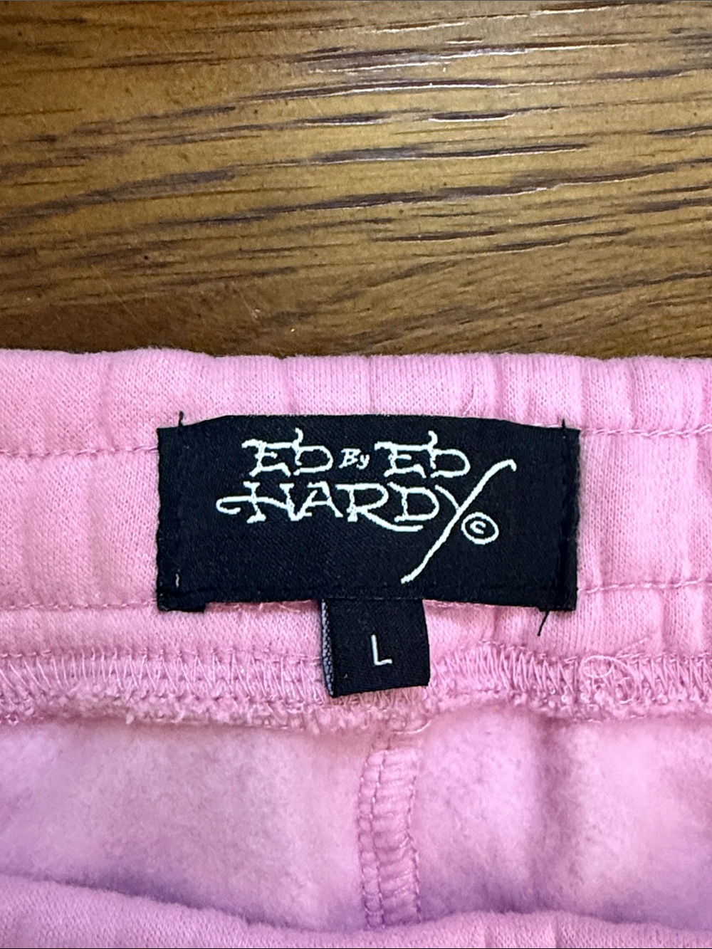 Ed Hardy Pink Graphic Tiger Crown Sweatpants. Size L. - Picture 9 of 13